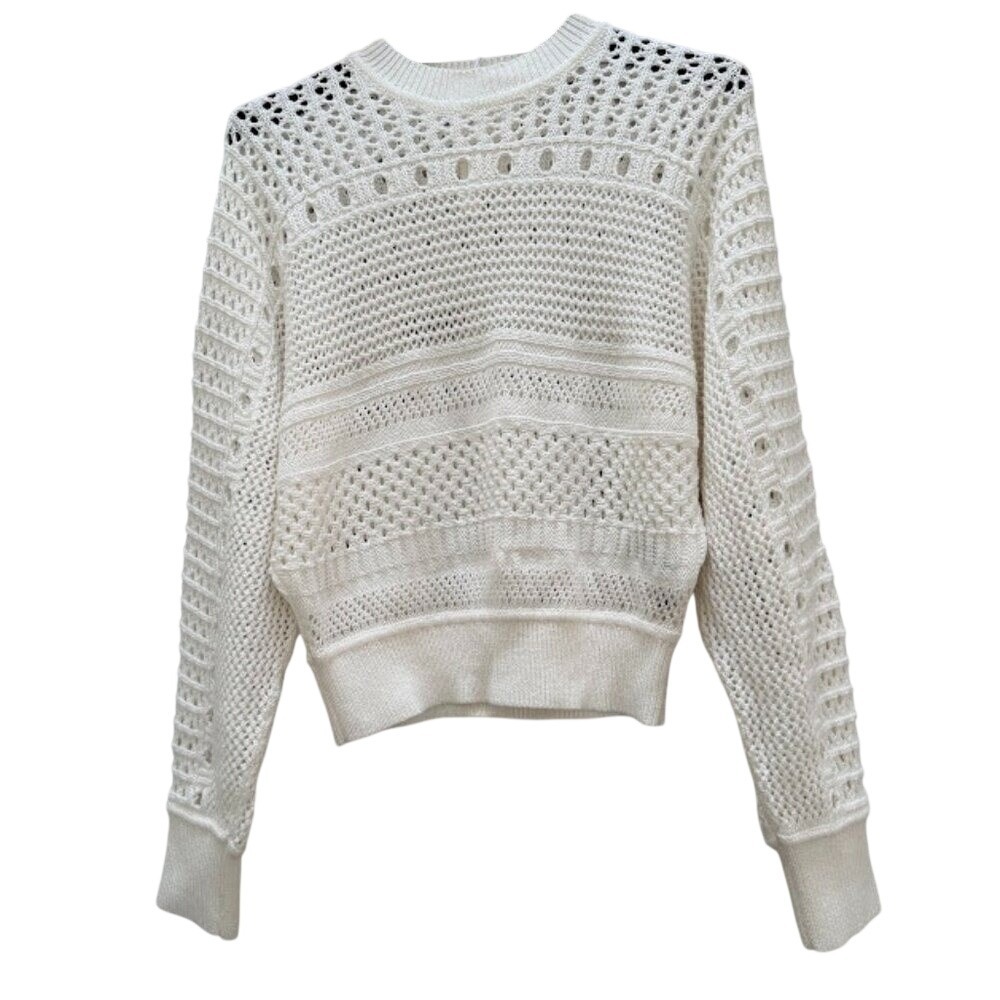 Madewell Open-Knit Sweater‎ | Size S | Cream/Ivory | Fair Trade *Flaw*